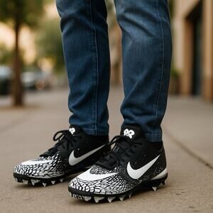 Nike Vapor Fastflex Cleats Sz 10 Men’s Football Shoes Black Molded Studs